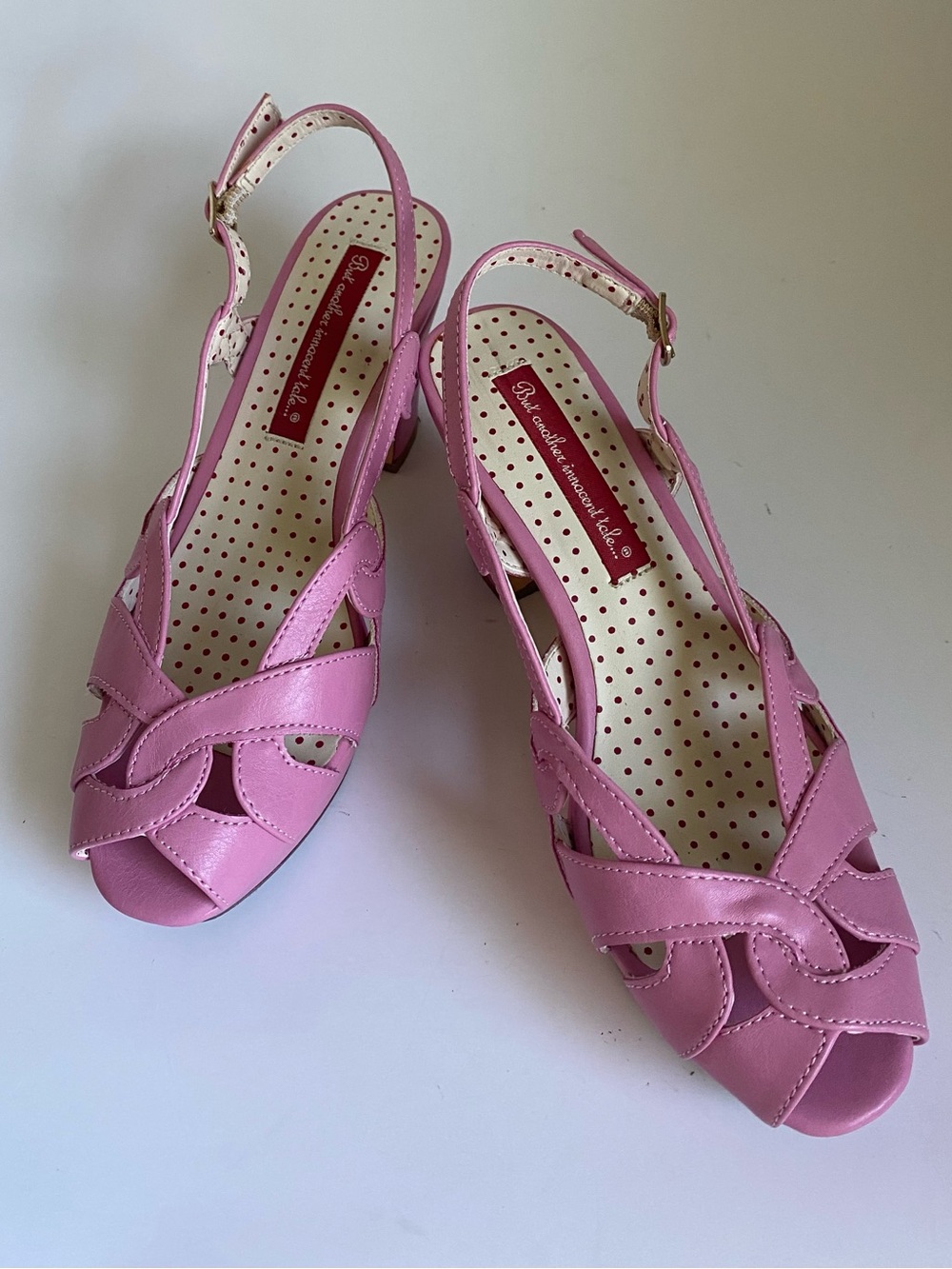 Pink Platform Sandals Size 6.5 Retro Pastel Girly Strappy - Picture 3 of 9